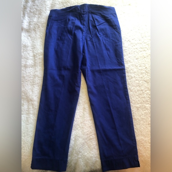 Chicos So Slimming Royal Blue Stretch Pants - size 3 - 38”w x 38” L - Picture 3 of 5